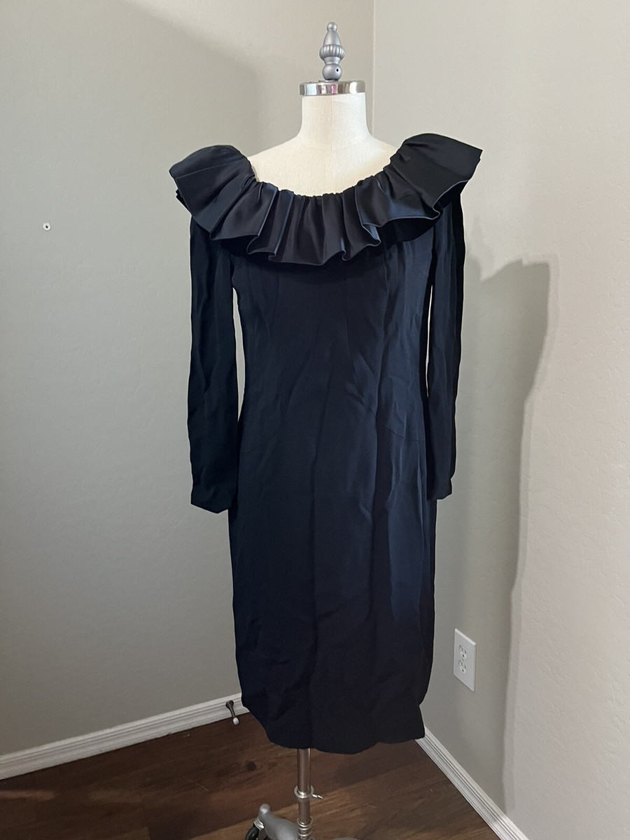 vintage 1960s cocktail dress Pattullo-Jo Copeland LBD S/M evening 1960s cocktail dress The Lanolee Black 8 STYLE: DRESS WORK line style is completely Size:XS/S