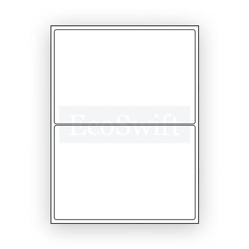 (20) 8,5 x 5,5 XL EcoSwift Versand halber Bogen selbstklebende eBay PayPal Etiketten - Bild 6 von 6