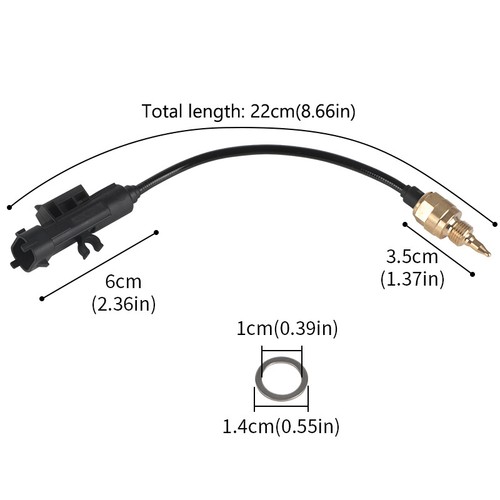 Sensor de temperatura del aceite del motor refrigerante para Dodge Dart Jeep Cherokee Chrysler 200 - Imagen 8 de 8