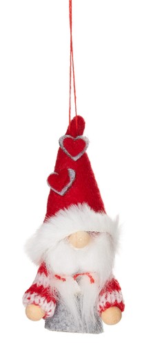 BRUBAKER 6-Pcs Set Decoration Tree Pendant Heart Gnomes - Picture 11 of 11