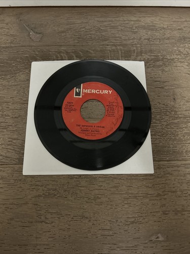 Johnny Mathis so nice/the impossible dream mercury 45 RPM 7" VG+ - Picture 3 of 4