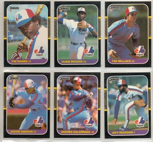 1987-DONRUSS-BASEBALL-MONTREAL-EXPOS-24-CARD-TEAM-SET-ANDRE-DAWSON-TIM-RAINES