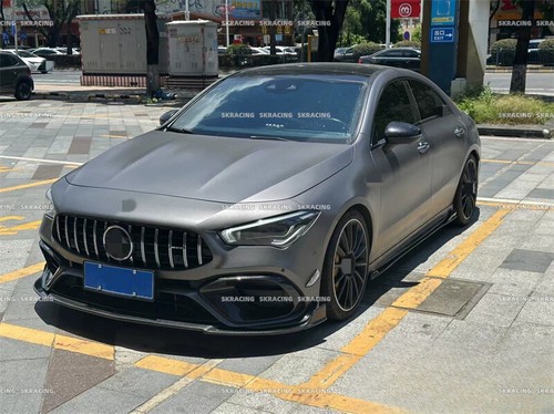Fits Benz CLA45 AMG W118 2020+ Carbon Fiber Front Rear Lip Splitter Fins Bodykit - Picture 15 of 31