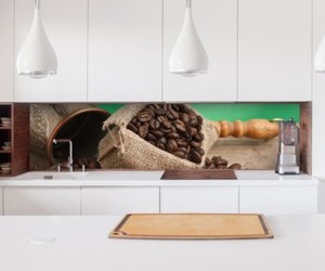 Aufkleber Küchenrückwand Kaffee Bohnen Sack Küche Folie Deko ... Aufkleber Küchenrückwand Kaffee Bohnen Sack Küche Folie Deko ...