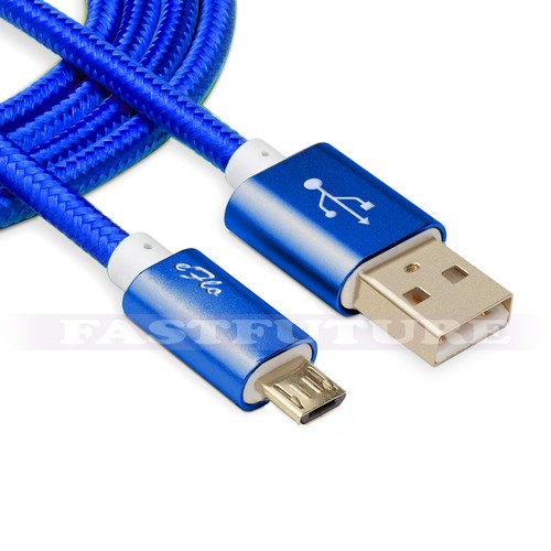 Micro USB Data Sync Charger Cable Cord Braided 1ft/ 3ft/ 6ft/ 10f/ 15ft Lot - Picture 5 of 13
