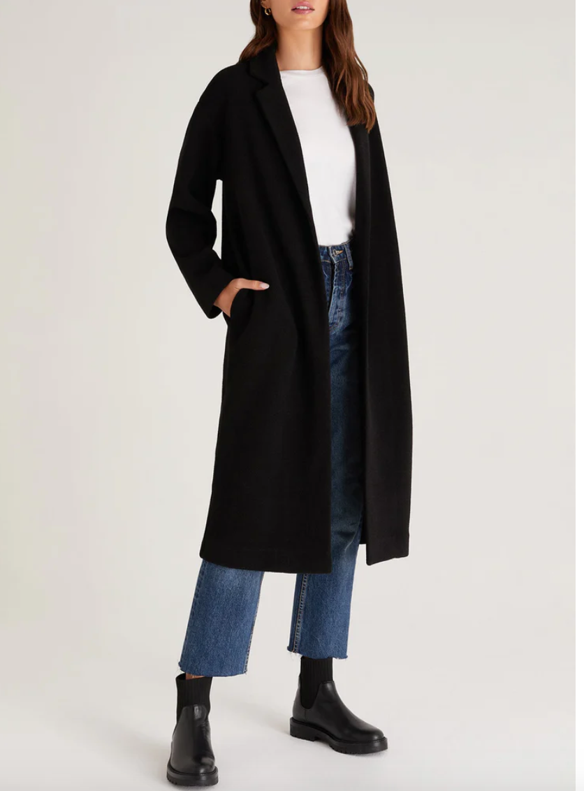 Z Supply - Mason Coat Black FINAL SALE ITEM | eBay