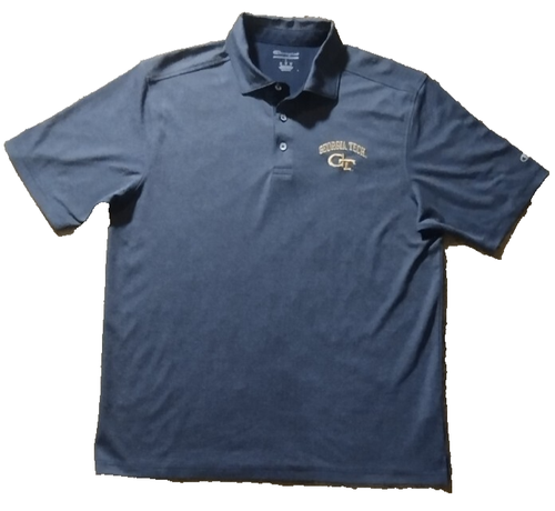 Georgia Tech Champion Authentic Athleticwear Adult Short Sleeve Polo Size L - Picture 2 of 6