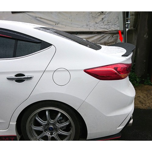 Painted Black For Hyundai AD Elantra Avante 6th Sedan HellaFlash Trunk Spoiler - Picture 2 of 10