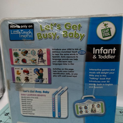  LITTLE TOUCH LEAP PAD Book, Cartridge Let's Get Busy, Baby infant / toddler - Picture 2 of 4