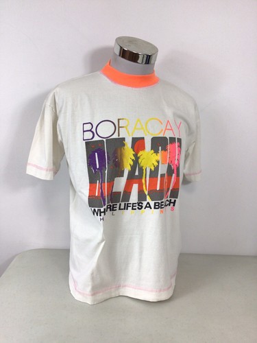 CERRUTI Boracay Beach Vintage T Shirt Mens Medium