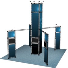 20X20 TRADE SHOW BOOTH DISPLAY TOWER TRUSS EXHIBIT STAND PORTABLE CROSSWIRE X10