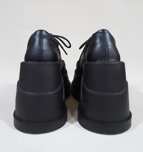 Demonia Black 4.75" Platform 90s Y2K Club Rave Cyber Goth Sneakers Women's Sz 6 - Picture 8 of 10