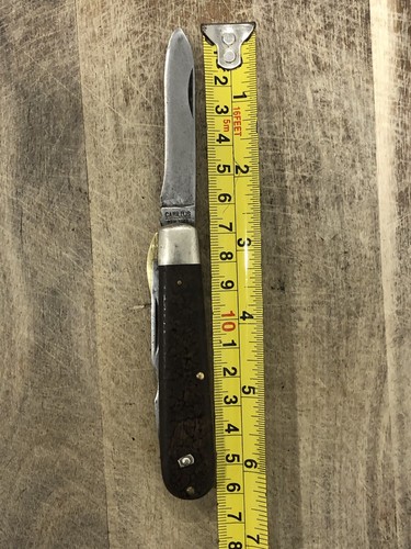 Vintage Camillus New York , 2 Blade Electrician Folding Pocket Knife Made In USA - Picture 6 of 9