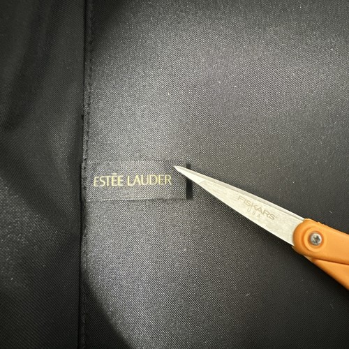 New Estee Lauder Travel Makeup Portable Bag Box Black White Handled - Picture 11 of 16