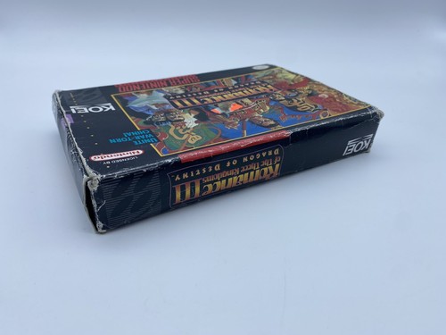 Romance of the Three Kingdoms III: Dragon of Destiny SNES Super Nintendo W/ Box - Picture 9 of 10