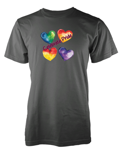 Celebrate Pride Loveheart Rainbow Gay Trans Lesbian LQBTQ Tshirt Adult & Kids - Picture 13 of 20