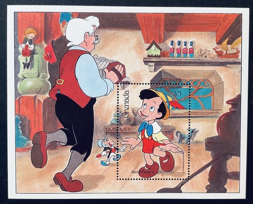 GRENADA DISNEY CLASSIC FAIRYTALES STAMPS 6 S/S 1987 MNH CINDERELLA SNOW WHITE - Picture 5 of 7
