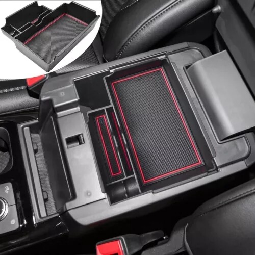 Car Armrest Storage Box Center Console Organizer Tray For Ford Explorer 2020-25 - Picture 12 of 18