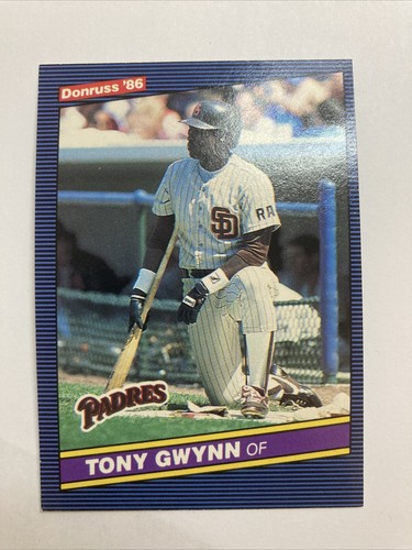1986 Leaf Donruss MLB Baseball Card #112 Tony Gwynn Padres HOF - Picture 1 of 2