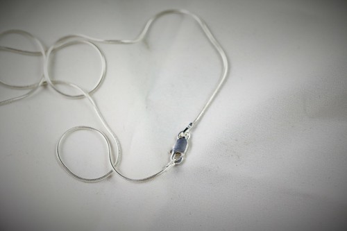 Colgante de amatista plata de ley .925 elegante con cadena - Imagen 5 de 6