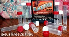 25 Blackhorn209 Black Powder Compatible-Charge Tubes Muzzleloader Vial Lane's