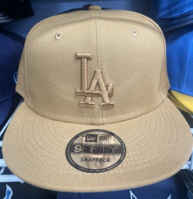 New Era Los Angeles Dodgers Khaki Brown Beige Hat SnapBack 