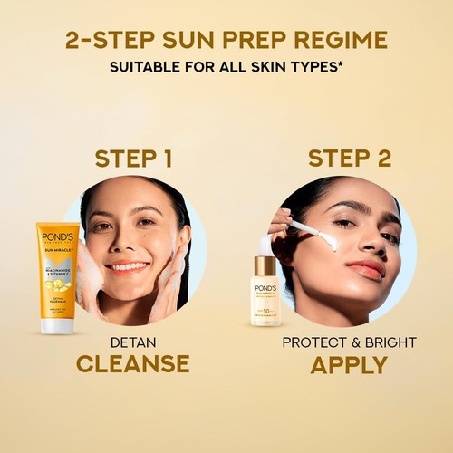 POND's Serum Boost Sunscreen 14Ml For All Skin Types Serum Prevent Pack Of 1 - Picture 7 of 7