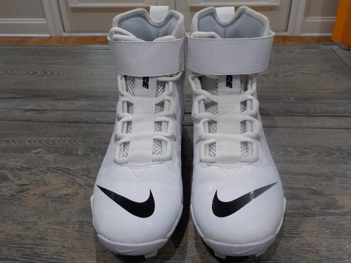 Nike Force Savage Shark AQ7722-100 Men's US 8.5 Football Cleat White Wolf Gray - Picture 2 of 6