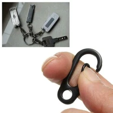 EDC Mini Metal Key Buckle Snap Spring Clip Hook Carabiner Tool Keychain Out |us~