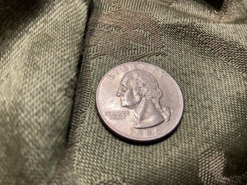 1996D Washington Viertel signifikanter Offset Stempel auf Vorderseite nicht bewertet extra fein - Bild 2 von 4