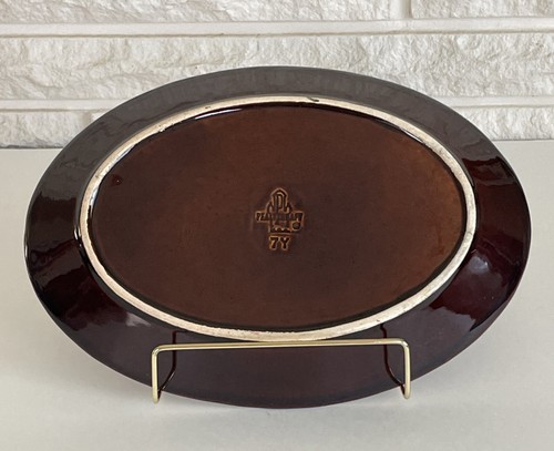 Pfaltzgraff Gourmet Brown Drip 12” Oval Serving Platter - Picture 2 of 5