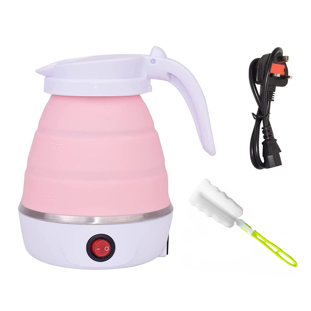 Folding Electric Kettle Travel Hiking Collapsible Camping Caravan Boat
