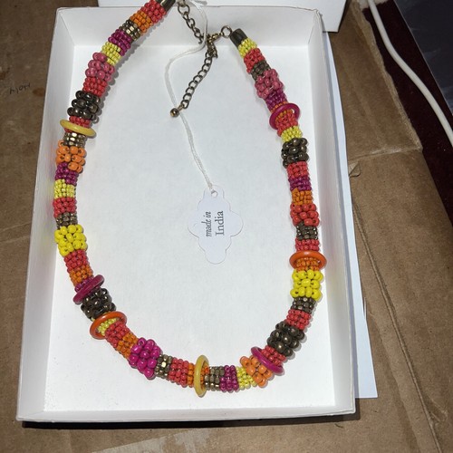 Bajalien Halskette aus Glas, Eisen und Knochen Made in India - Bild 1 von 6