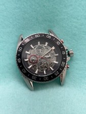 MICHAEL KORS SILVER RED ACCENT WATCH MK9013 5 ATM SELF WINDING - PARTS - (M81)