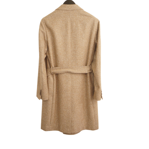 Men Suitsupply Torino Coat Herringbone Overcoat Wool & Baby Alpaca UK/US38 EU48 - Picture 2 of 6