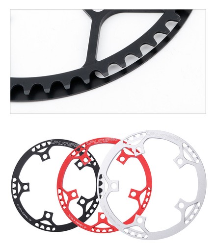 BCD 130mm Chainring Round Single Ring With Guard Folding Bike 5 Arm Chainring - Picture 6 of 20