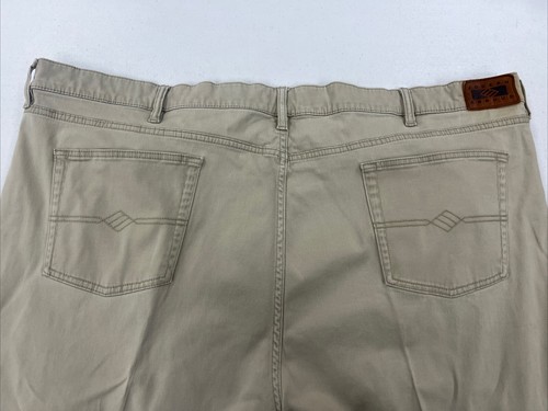 Joseph Abboud Men's Beige Solid Cotton Khaki Pants 50X23 $128 - Picture 9 of 11