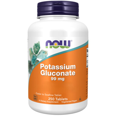 Now Foods, Potassium Gluconate, 99mg, 250 Veg. Tabletten - Blitzversand
