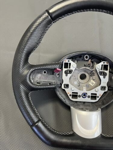 Sportlenkrad Lederlenkrad MINI COOPER R56 NEU LEDERBEZUG Neu Beziehen Abgeflacht - Bild 3 von 6