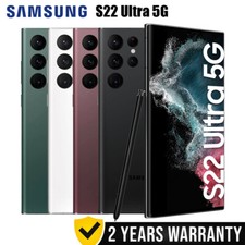 NEW Samsung Galaxy S22 Ultra 5G SM-S908U1 128/256/512GB Fully Unlocked GSM CDMA