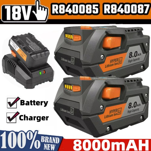 6AH/8AH Lithium-ion Battery For Ridgid 18V R840087 R840085 Rigid 18V Power Tool