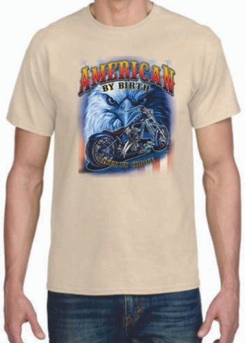 Camiseta Adulto DryBlend® - (MOTOCICLISTA POR ELECCIÓN - ORGULLO AMERICANO / MOTOCICLISTA / CHOPPER) - Imagen 16 de 40