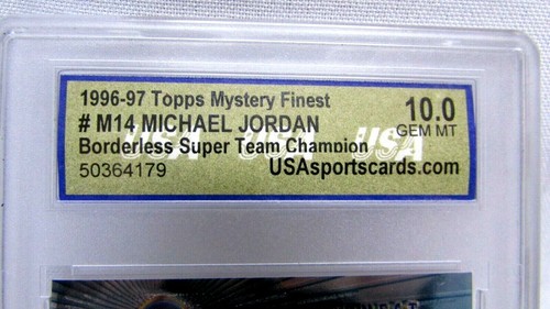 1996-97 TOPPS MYSTERY FINEST #M14 Michael Jordan boarderloser Super Champion 10 - Bild 6 von 8