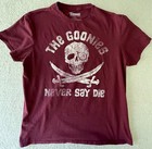 Goonies Never Say Die Red T-shirt - Youth Unisex Size Large