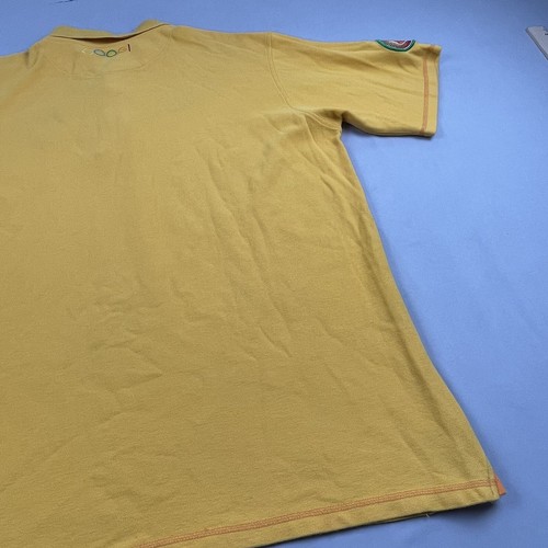 Coogi Australia Polo Shirt Men’s Size 3XL Yellow Short Sleeve Patches Vintage - Picture 21 of 24