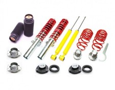 TA Technix Gewindefahrwerk + 4 Domlager + Staubschutz VW Polo 9N Ibiza Fabia