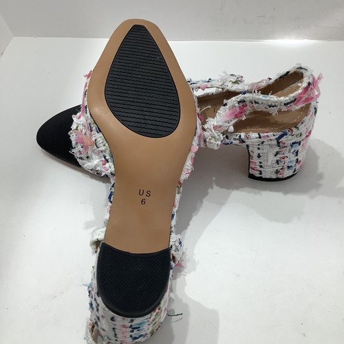 Miraazzurra Damen-Slingback-Pumps klobige Absätze sexy mandelförmige Zehenpartie Größe 6M neu - Bild 6 von 6