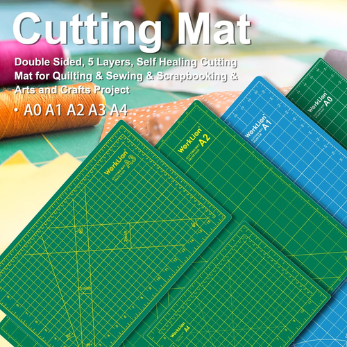 12" X 18" Art Self Healing PVC Cutting Mat, Double Sided, Gridded Rotary Cutting - Picture 5 of 12