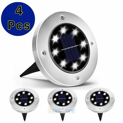 8 Pack Solar In Ground Lights Outdoor LED Buried Lamp Decor Lawn Pathway Garden - Picture 27 of 40