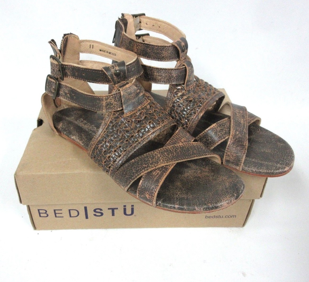 Bed Stu para mujer capriana Teca Lux Cuero Sandalia Plana Talla 11 3 Bed Stu para mujer capriana Teca Lux Cuero Sandalia Sandalia Sandalia Plana Talla 11 3 opciones a bajo precio